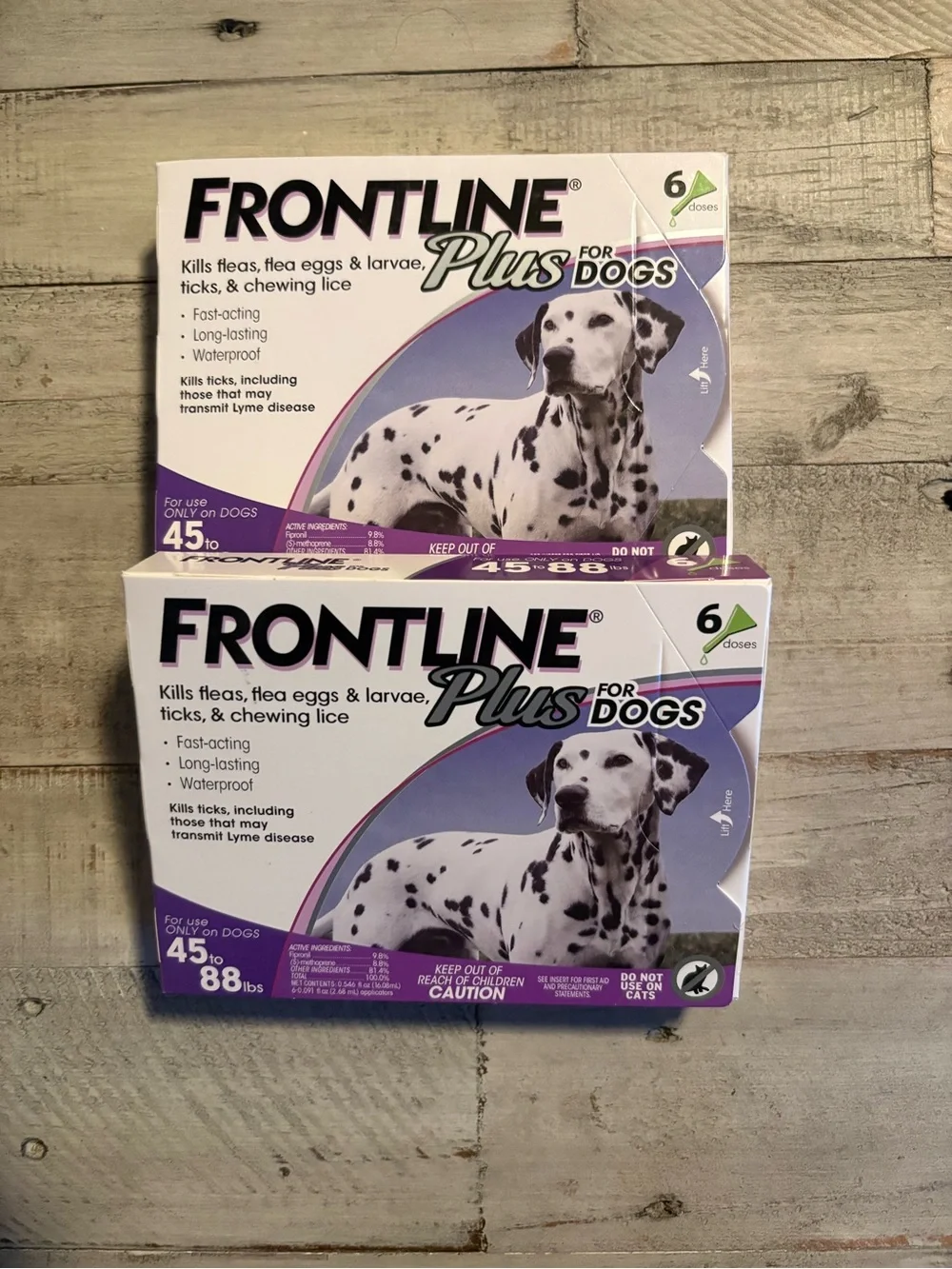NEW 12 Monthly Doses of Frontline Plus for Large Dogs